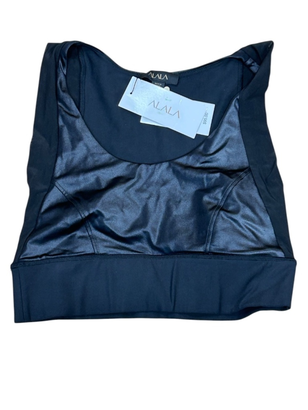 NWT ALALA Black Sports Bra Size S Women's New. with tag